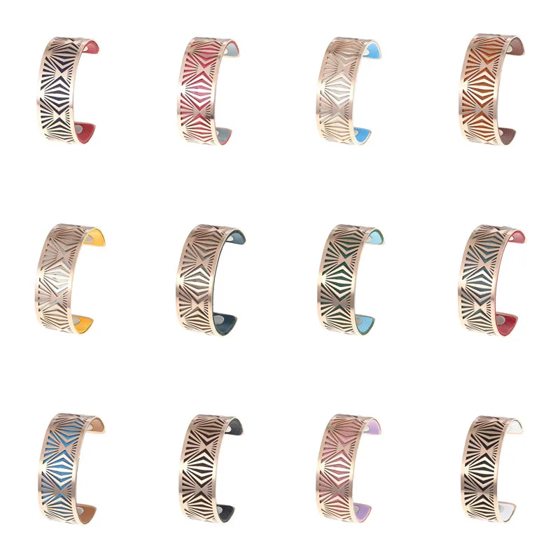 Браслеты-манжеты Cremo серебристые браслеты Женские Простые из нержавеющей стали