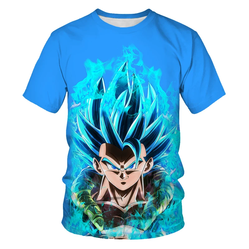 

2021 summer fashion anime theme 3D printing men's T-shirt men's handsome casual short-sleeved T-shirt women's hip-hop clothing
