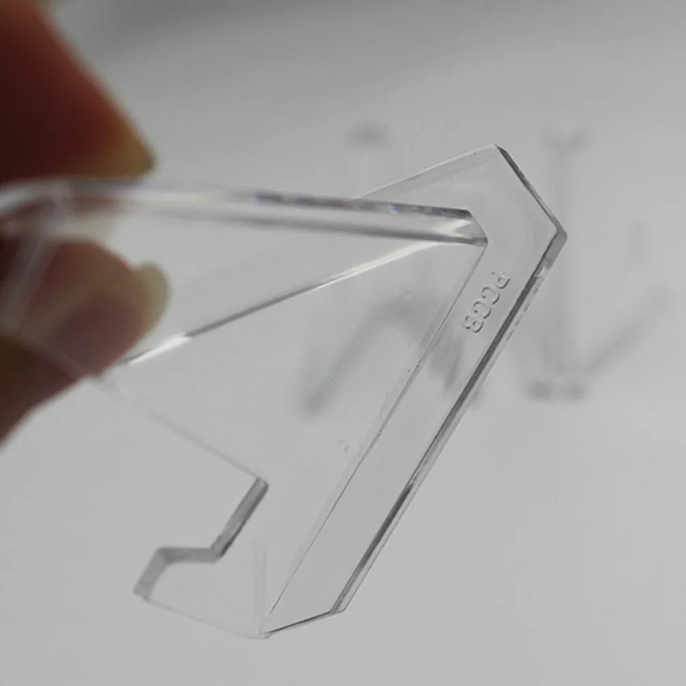 

10pcs Coin Display Easel Clear Mini Display Rack for Miniature Picture