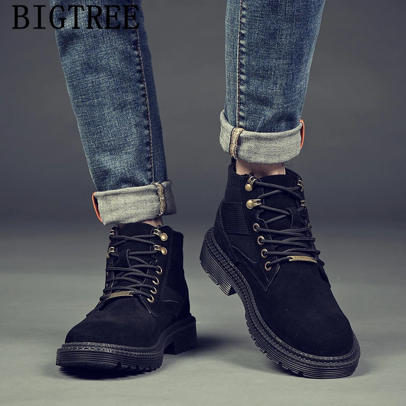 Мужские Ботильоны кожаные ботинки Мужская модная обувь ковбойские сапоги