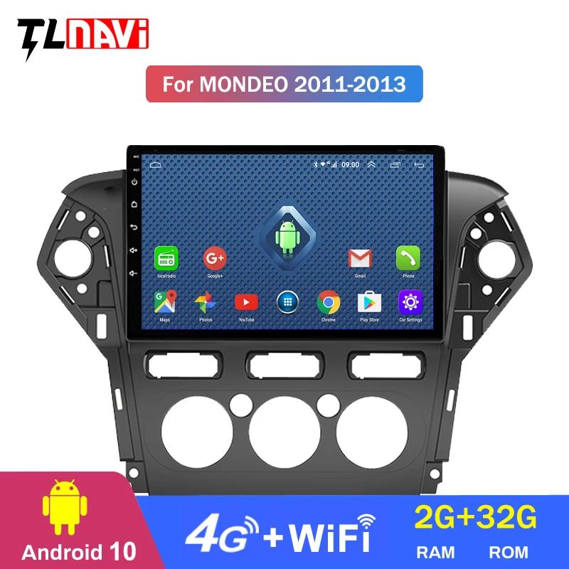 4G LTE 2G RAM 9 дюймов Android 10 Автомобильная Мультимедийная навигация GPS DVD плеер для Ford