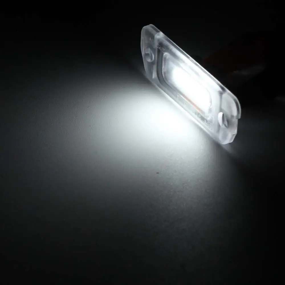 2 шт. 3SMD Ксеноновые белые светодиодные лампы подсветки номерного знака для Mercedes