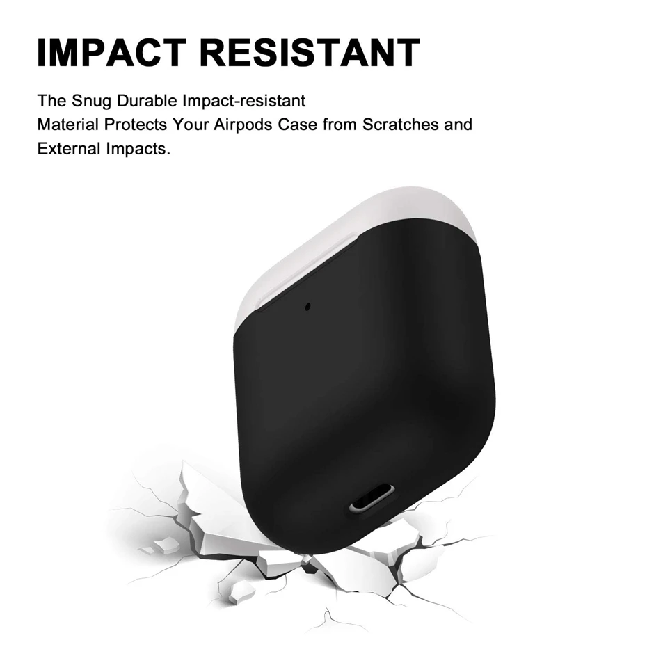 Силиконовый чехол для AirPods 2 Чехол для зарядки наушников чехол для Apple AirPods Air Pod 1 2 Bluetooth коробка гарнитура защитный чехол