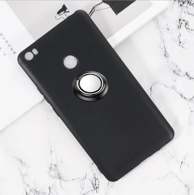 Чехол для Xiaomi Mi Max тонкий чехол с кольцом на палец металлический автомобильный