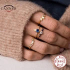 Автоклав 925 стерлингового серебра простая модная одежда квадратный цветной CZ Циркон кольцо для женщин женские кольца, ювелирное изделие, подарок anillos