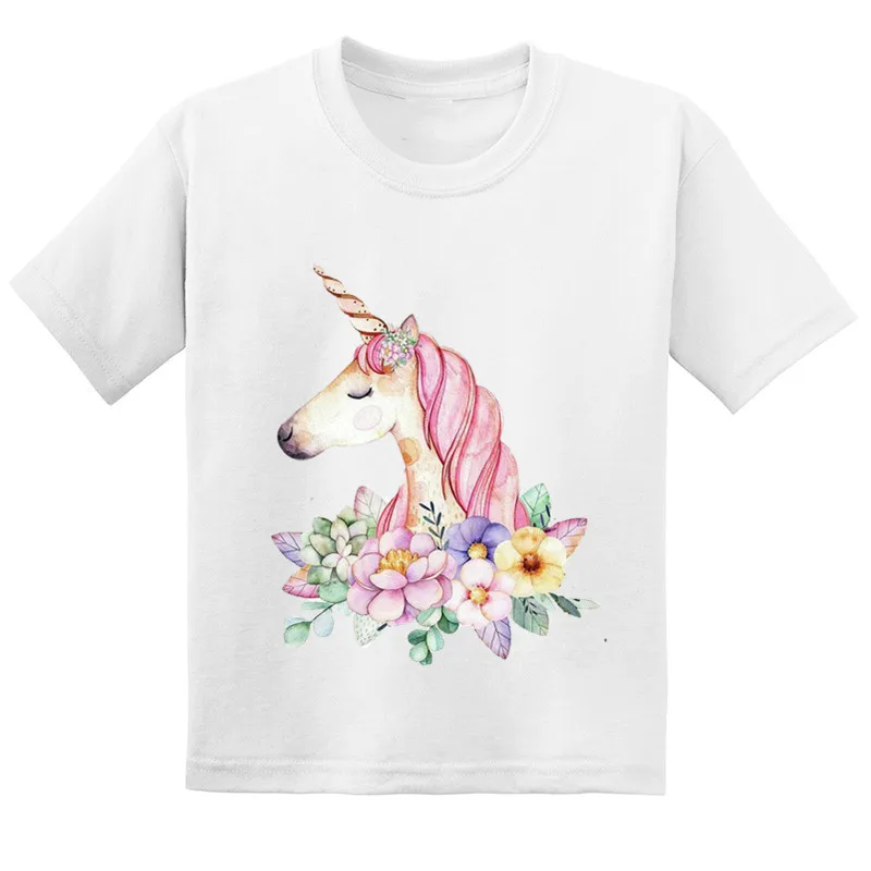 Лидер продаж Детские Забавные футболки в стиле Харадзюку с розовыми цветами и