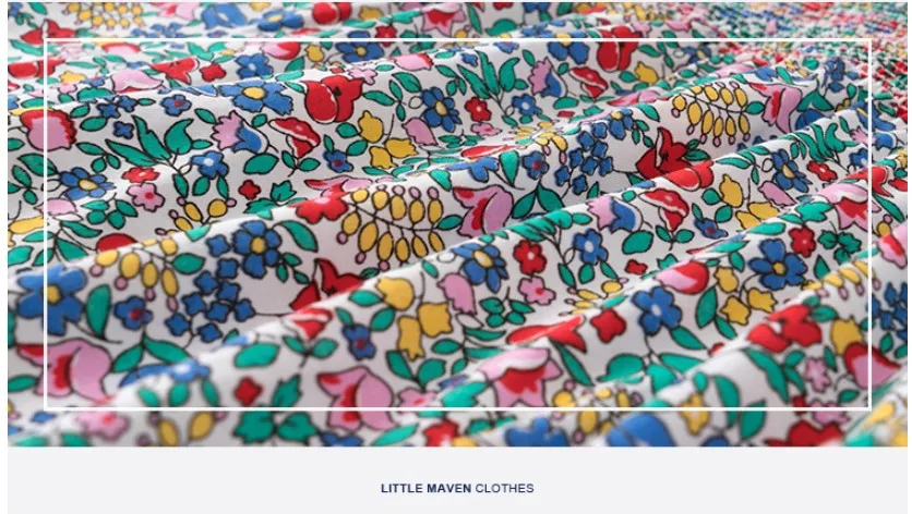 Little maven/Модная брендовая осенняя одежда для маленьких девочек; платье с драпировкой; Хлопковые Платья с цветочным принтом для маленьких девочек; S0517