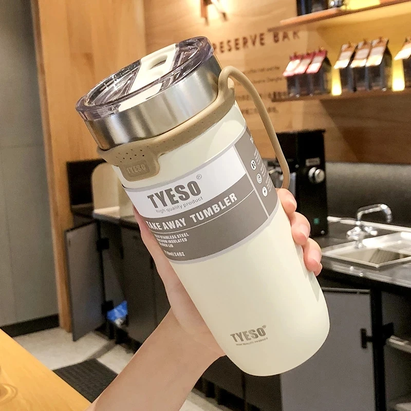 

550/710Ml Thermos Flask Double Stainless Steel Coffee Mug Thickened Big Car Thermos Mug Travel Thermo Cup Thermosmug for Gifts