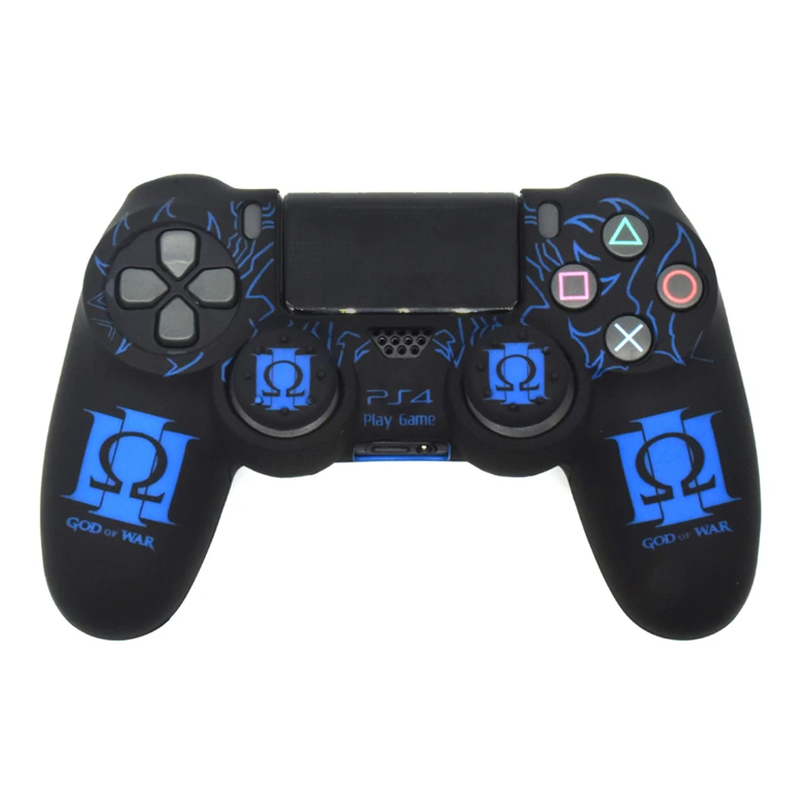 PS4/Slim/Pro беспроводной контроллер силиконовый чехол Бог войны Защитный для Sony