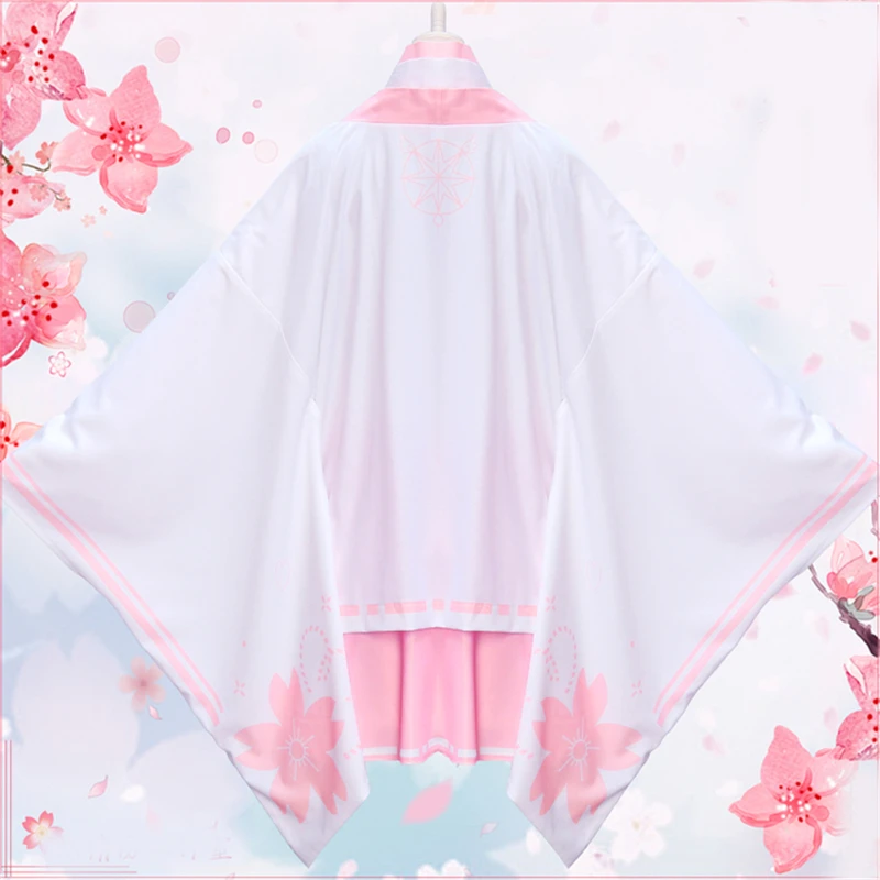 Костюм для косплея сакуры из японского аниме кимоно хаори пальто топы и юбка