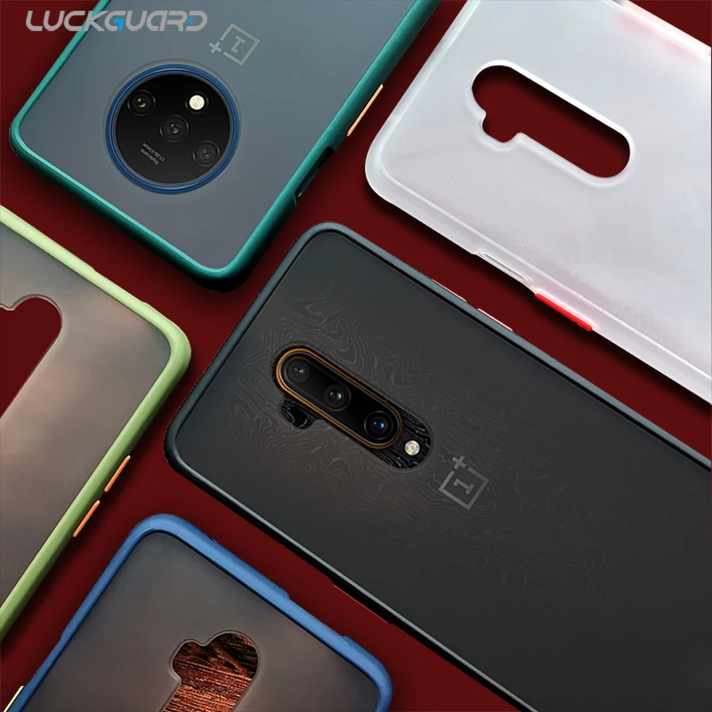Мягкий силиконовый бампер для Oneplus 7 7T pro противоударный жесткий матовый чехол 6T 6