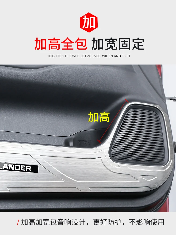 

For MITSUBISHI outlander 2016-2019 High-quality stainless steel decorative door anti-kick panel decorative car sticker