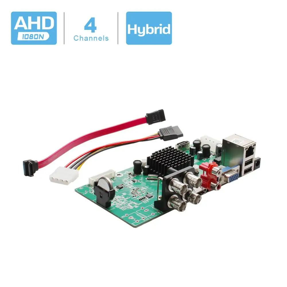 Besder 4 в 1 4 канала AHD DVR видеонаблюдения безопасности CCTV рекордер DVR 4CH 1080N Гибридный DVR плата для аналогового AHD CVI TVI