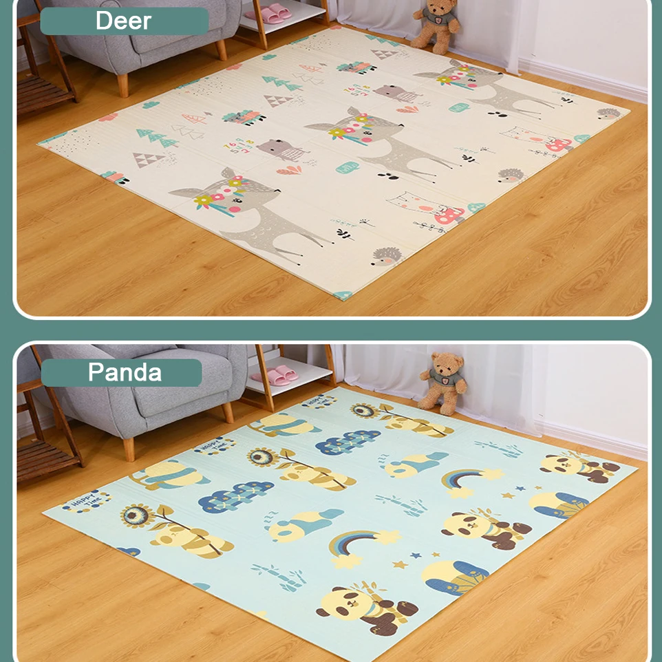 Baby Carpet Foldable Play Mat Educational Rug in the Nursery Infant Climbing Pad Activitys Games Toys XPE Foam Puzzle Mats | Игрушки и