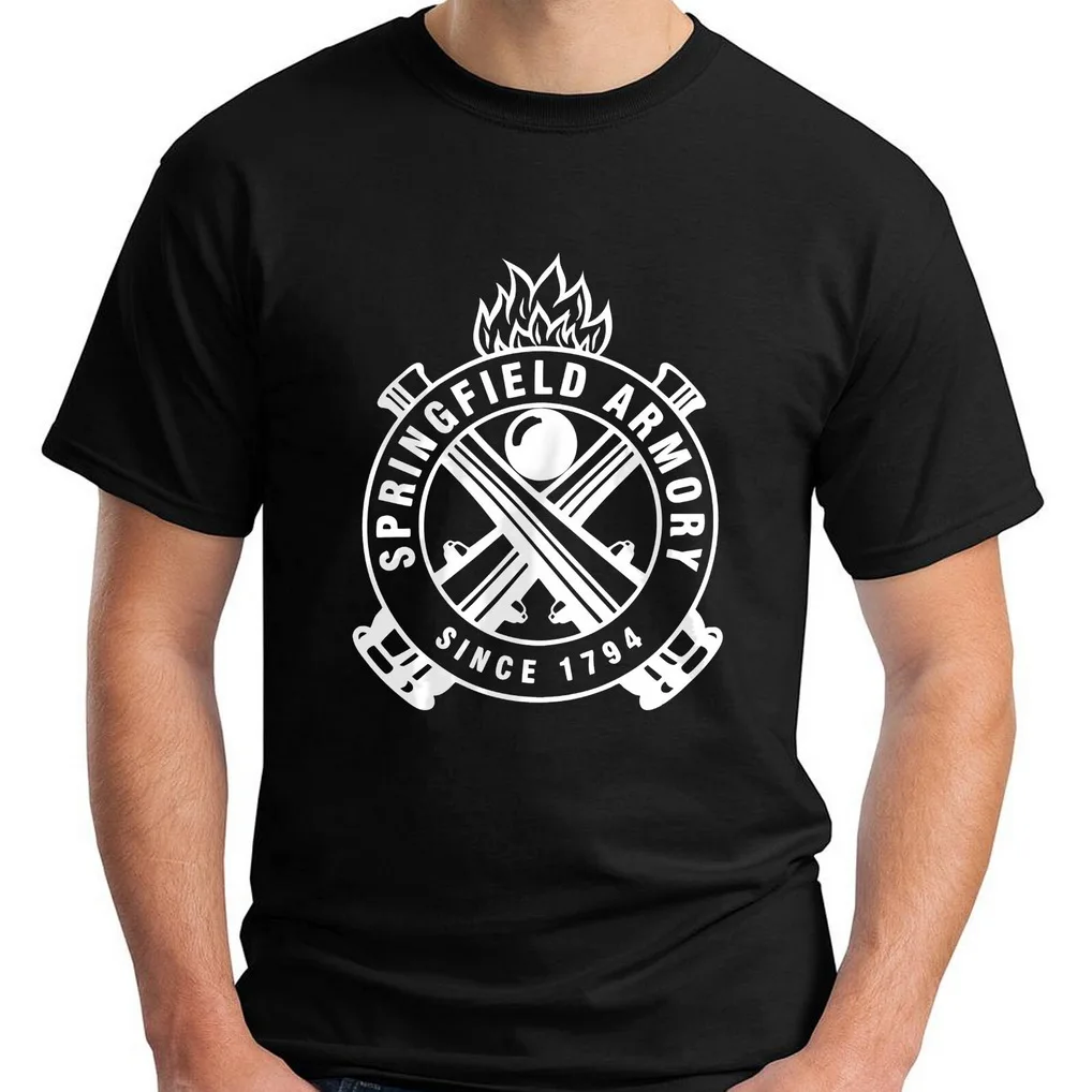 

SPRINGFIELD ARMORY AR-15 Pro Gun 2nd Amendment 5 Black Men's T-Shirt Size S-5XL Plus Size Tops TEE Shirt