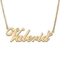 valeria name tag necklace personalized pendant jewelry gifts for mom daughter girl friend birthday christmas party present
