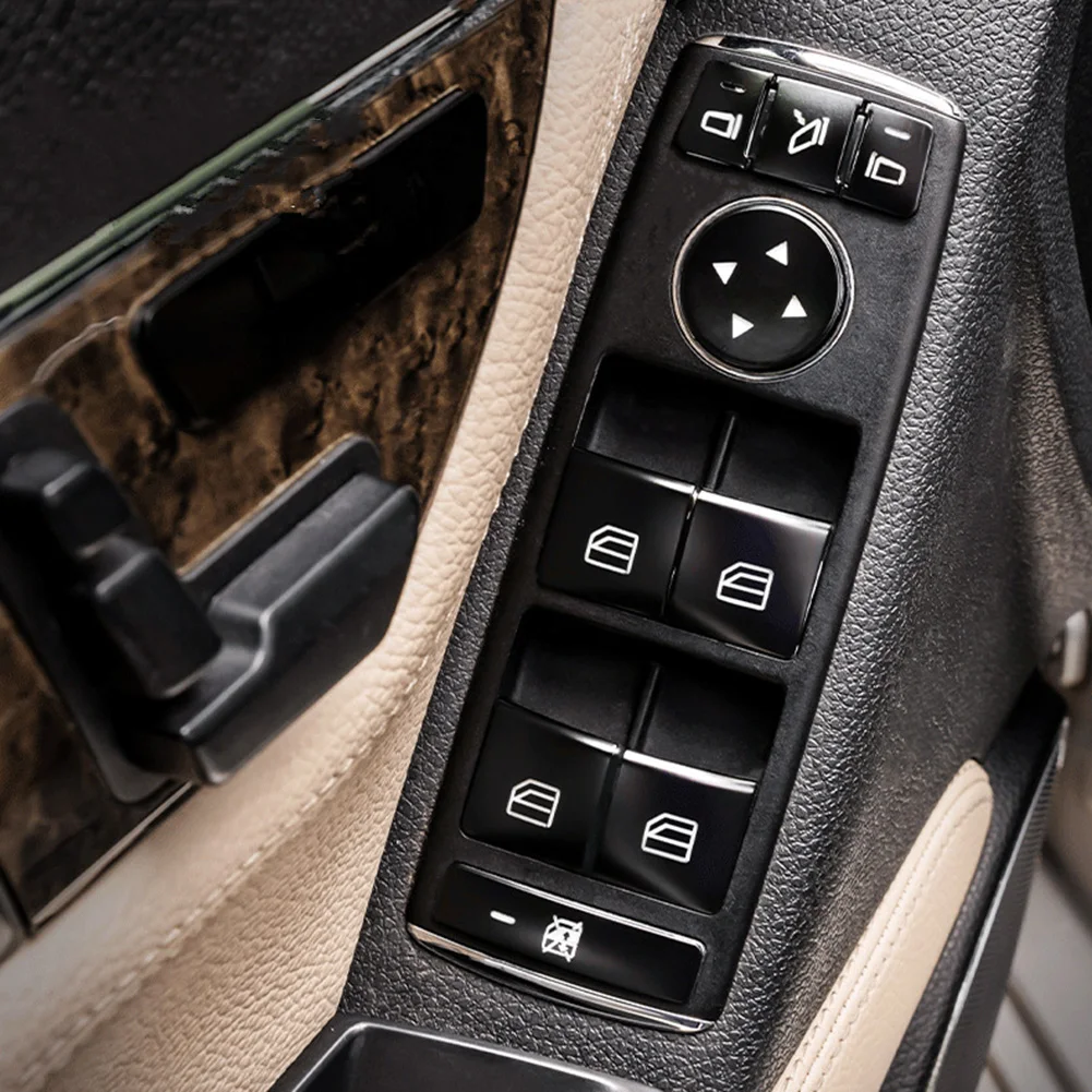 Черная матовая Наклейка на окно автомобиля из АБС-пластика для Mercedes Benz W204 W212