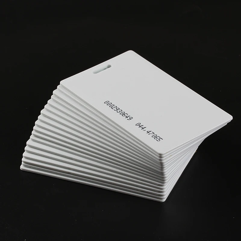 100Pcs 125Khz PVC RFID Proximity Door Entry Access Control EM/ID Card Keyfobs Plastic Token Tags Read Only ID Number | Безопасность и