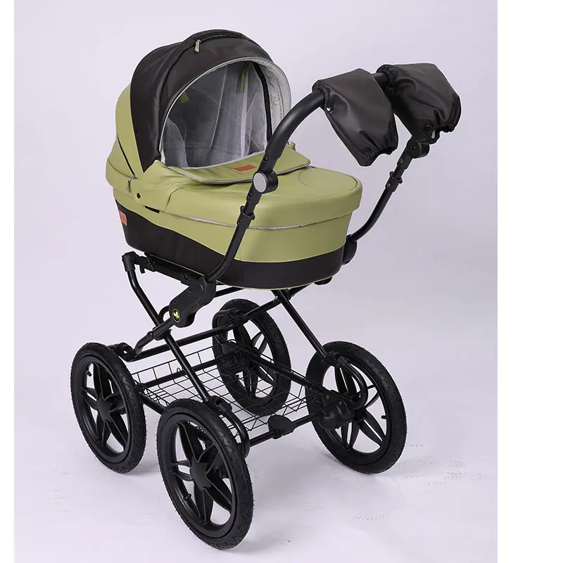 

free shipping BURBAY European design luxury 2 in 1,high view baby pram, travel system and foldable baby stroller