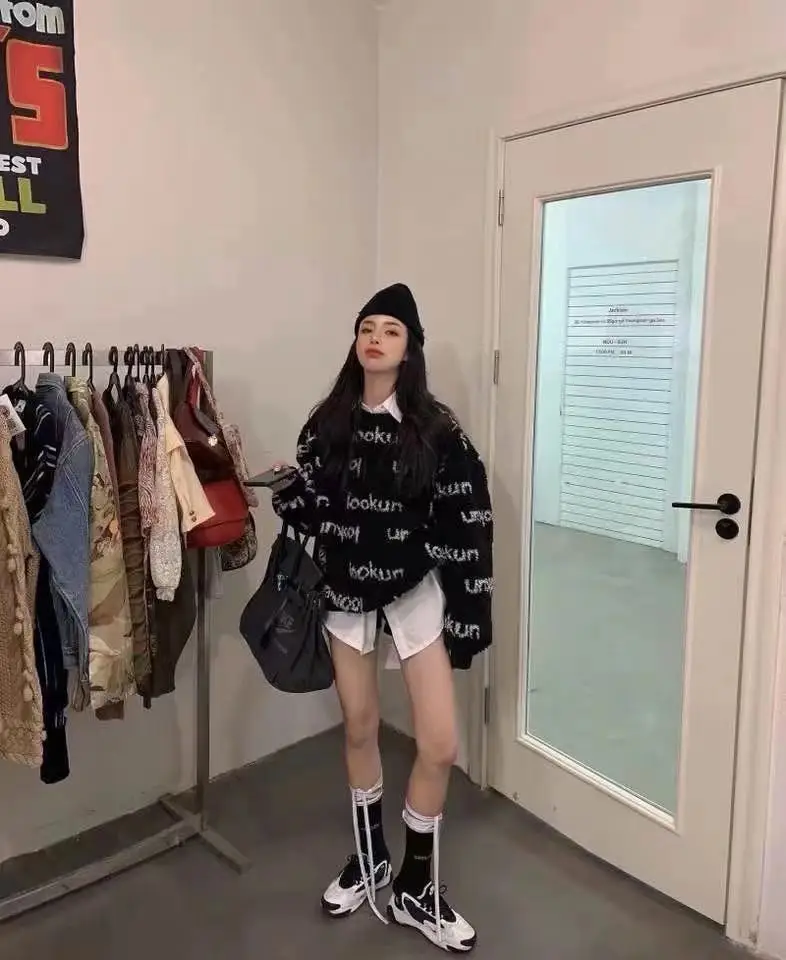 

2020 Autumn And Winter Pullover Oversized Women Letter Plus Printing Hoodie