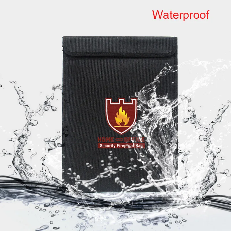 Пожаробезопасный мешок для документов водостойкий держатель наличных денег