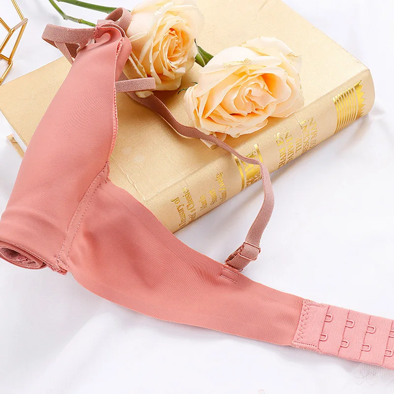 

Women Underwear Set Sexy Solid Color Push Up Bra Set Women Seamless Wireless Breathable Underwear Lingerie Set