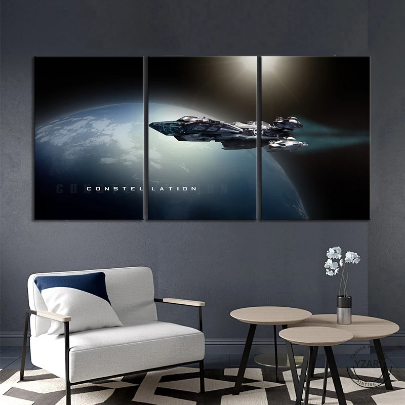 Постер для видеоигр Star Citizen космический корабль картины на холсте настенное