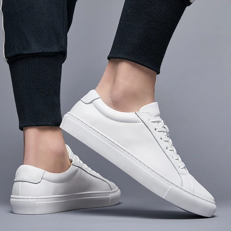 Genuine Leather Men shoes Luxury lace up oxfords Casual Driving Shoes Resistent Rubber spring autumn Boat | Обувь