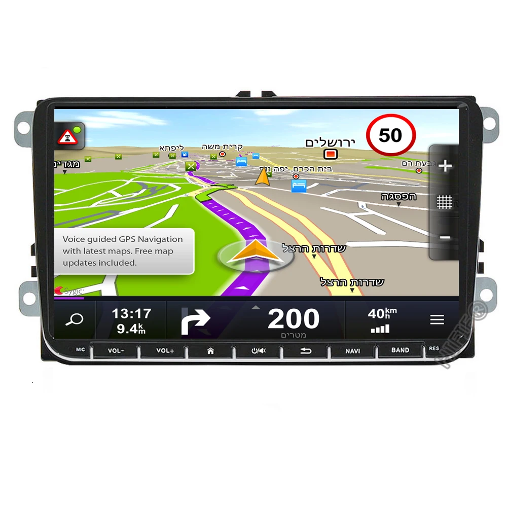 9 &quotAndroid 10 Автомобильный GPS навигатор для VW Volkswagen GOLF 5 Polo Passat b5 Jetta Tiguan Touran Skoda 7708 CAN BUS