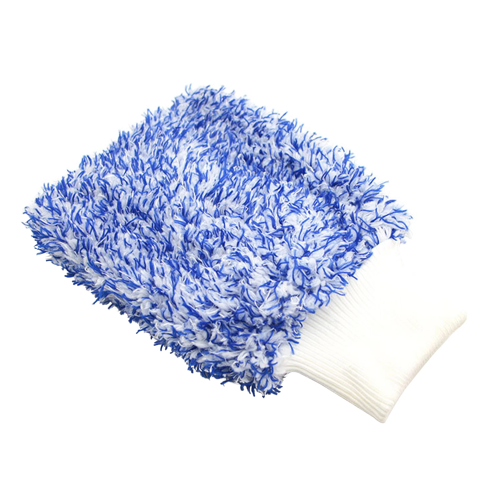 

2pcs Reusable Anti Scratch Car Wash Mitt Water Absorption Cleaning Glove Micro Fiber Lint Free Soft Home Kitchen Double Sided
