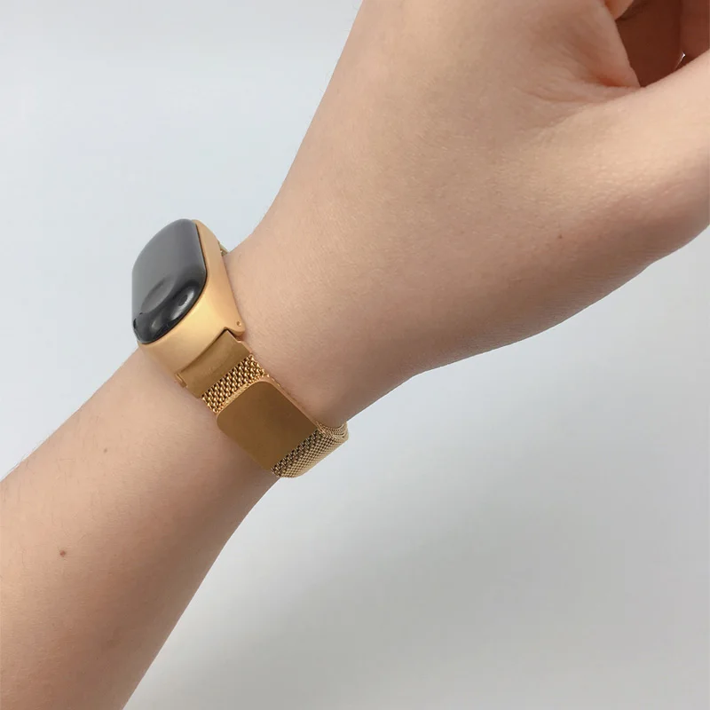 Браслет mi Band 4, браслет mi lanese с петлей, металлические полосы, умные ремешки для часов, ремень из нержавеющей стали для Xiao mi band 3 4, браслет на запястье