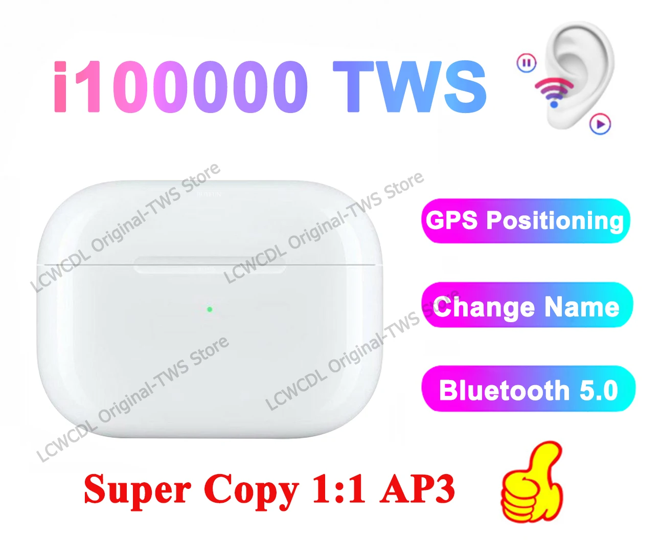 I10000 TWS AP3 изменение имени беспроводные наушники в ухо обнаружения Bluetooth вкладыши