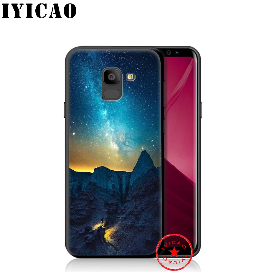 IYICAO пустыни звездного неба мягкий чехол для телефона samsung Galaxy A9 A8 A7 J6 A6 плюс 2018 A5 A3