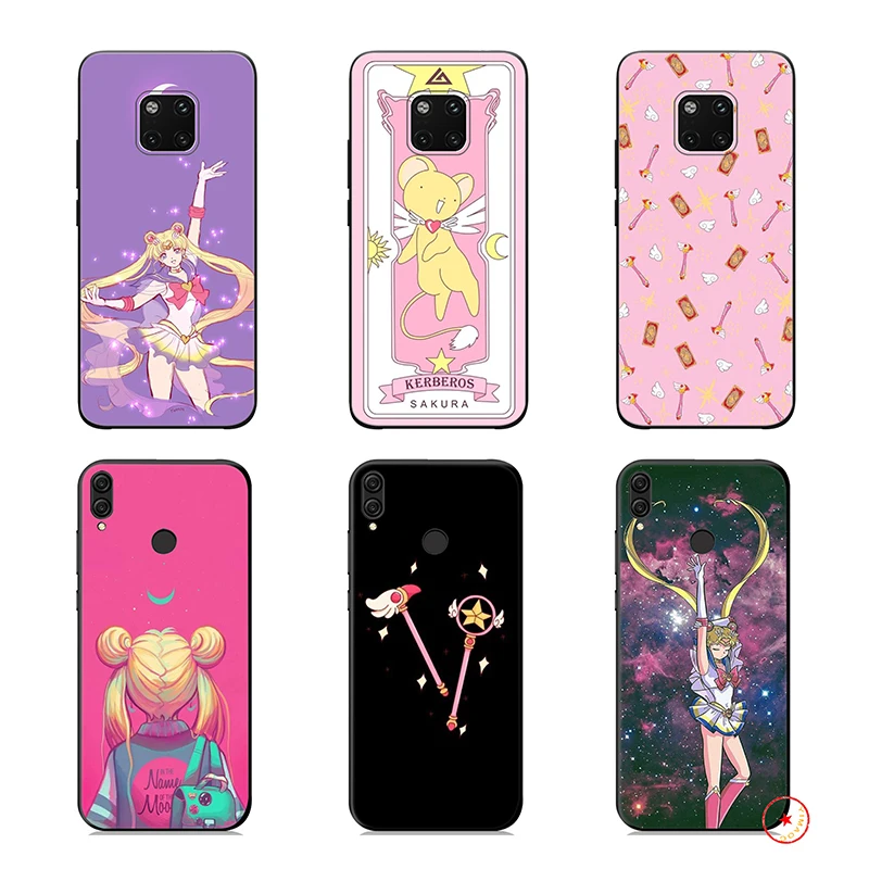 Мягкий силиконовый чехол Sailor Moon для huawei P30 P20 P10 Lite Pro P Smart Plus 2018 2019 Z |