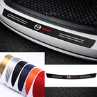 Автомобильный стайлинг хвост заднего бампера Защита углеродное волокно Стикеры для Mazda 3 6 Demio MPS Atenza Axela CX-5 CX-3 CX-8 аксессуары