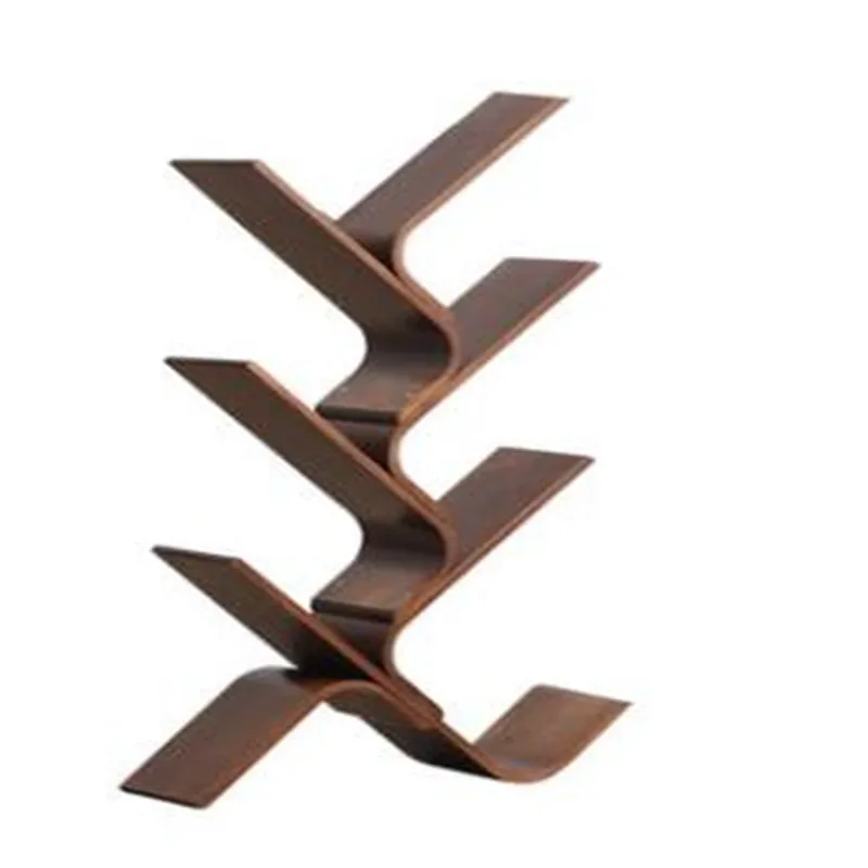 

Multi-layer Solid Wood Newspaper Rack Simple Tree-shaped Decorative Office Landing Magazine Shelf Creative Children's Bookshelf