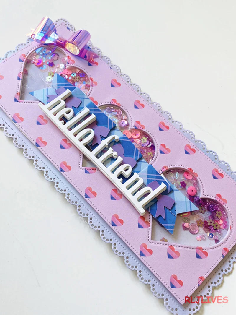 Металлические Вырубные штампы Slimline сделай сам скрапбукинг карточка трафарет