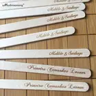 100 шт. персонализированные лечения палочки с именем мороженое ледяное мороженое на палочке Stick свадебный душ Свадебная вечеринка свадебные сувениры DIY рукоделие