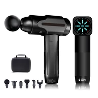 massage gun with lcd display sport therapy muscle massager for fitness 90mm stroke 2500mah battery fascia gun with portable bag