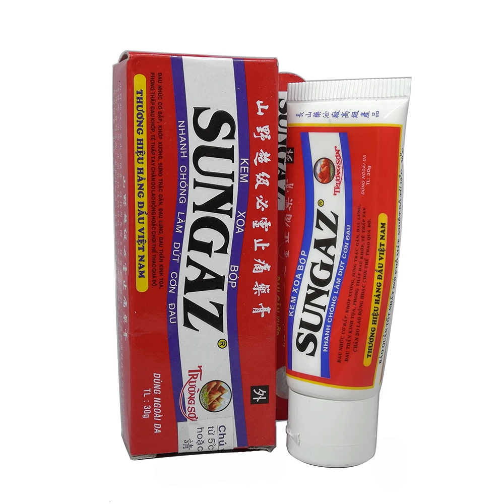 Вьетнам Sungaz Sprain для плеч, шеи, головы, живота, талии, рук и ног боли. Расслабьте все тело 30 г/шт