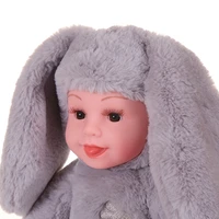 35cm big eyes baby reborn toys beauty rabbit plush doll silicone reborn baby doll long hair kid toy doll gift for girls and boys