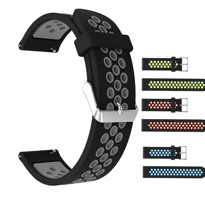 

20mm SIlicone watchband for TICWATCH 2 /TICWATCH E/ticwatch C2 watch bracelet sport wrist strap for Huawei watch GT2 42MM band