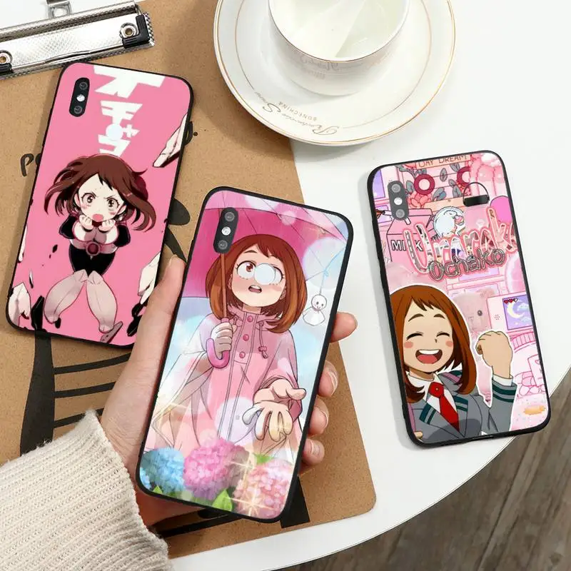 

Ochaco Uraraka My Hero Academia Phone Case For Xiaomi Redmi note 7 8 9 t max3 s 10 pro lite coque funda shell cover