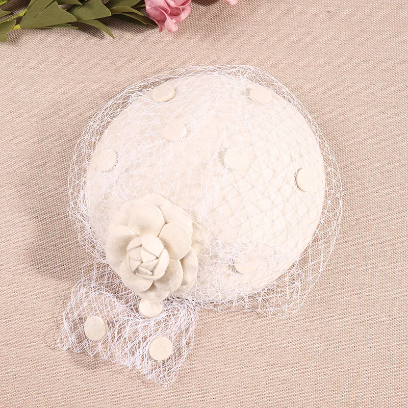 Ретро британская маленькая шляпа-котелок шапка-Вуалетка 100% шерстяная черная