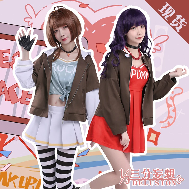 Аниме! Cardcaptor Sakura Kinomoto Daidouji Tomoyo милая униформа для вечерние косплей костюм женский