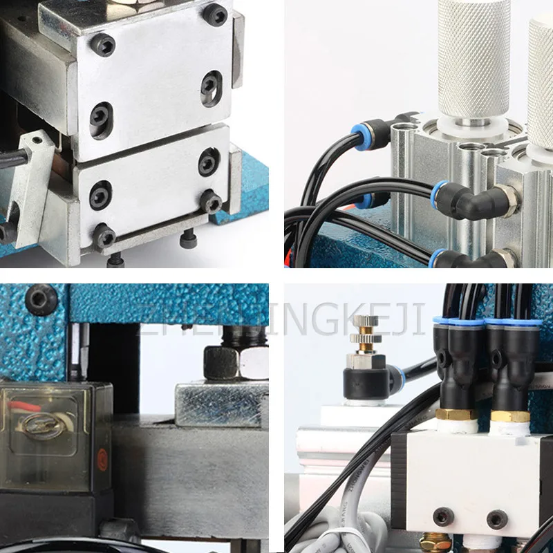 

Upright Pneumatic Stripping Machine Short Thin Line Peeler Small Vertical Peeling Processing Equipment Peel Thread Length 3-25MM