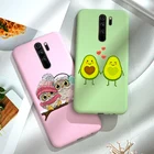 Чехол-накладка для Xiaomi Redmi Note 8, 8 T, 8 PRO, ТПУ, мягкий, силиконовый, карамельных цветов