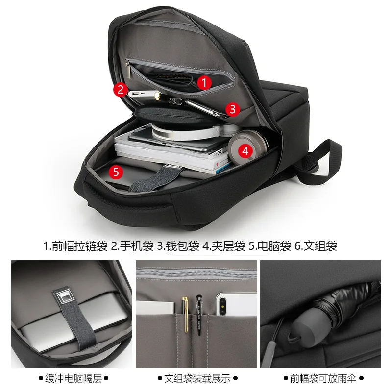 

Men's Backpacks Luxury 2021 Large Capacity Daypacks School Llaptop Waterproof Travel Adult Business Bags Mochila Leisure USB