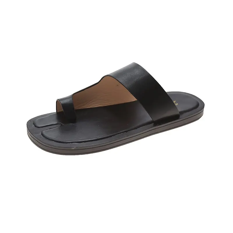 

Женские слипоны на низком каблуке, однотонные пляжные шлепанцы без застежки, для отдыха, лето 2021