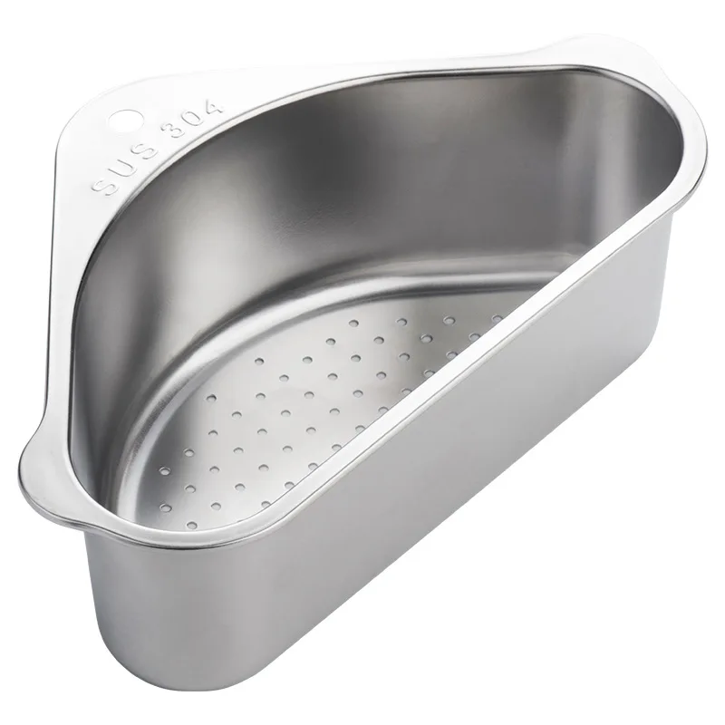 

Stainless Steel Sink Strainer Kitchen Waste Draining Basket Suction Cup Sponge Spice Storage Rack Sink Filter Basket Kitchen